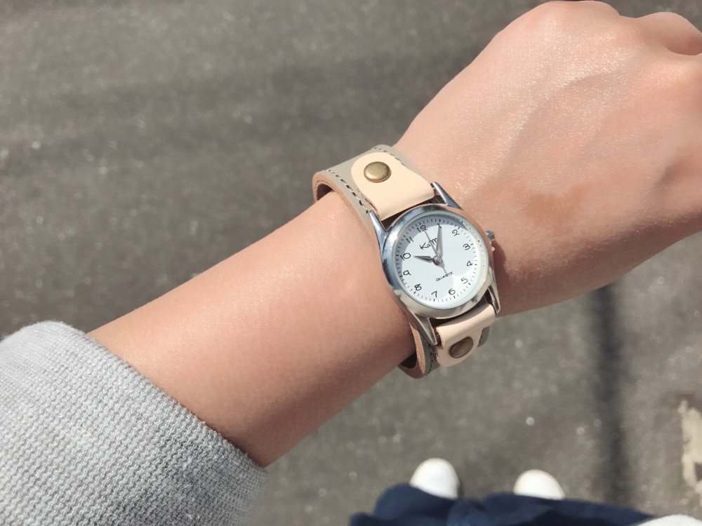 【送料無料】毎日つけていたくなる時計「ステッチラン 腕時計」受注生産（SRW-HHW-HA）Ⅱ