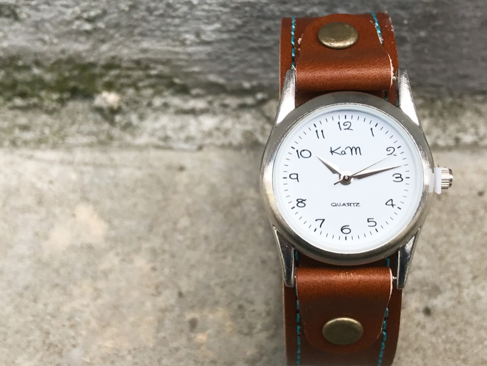 【送料無料】毎日つけていたくなる時計「ステッチラン 腕時計」受注生産（SRW-BOB-TA）Ⅱ