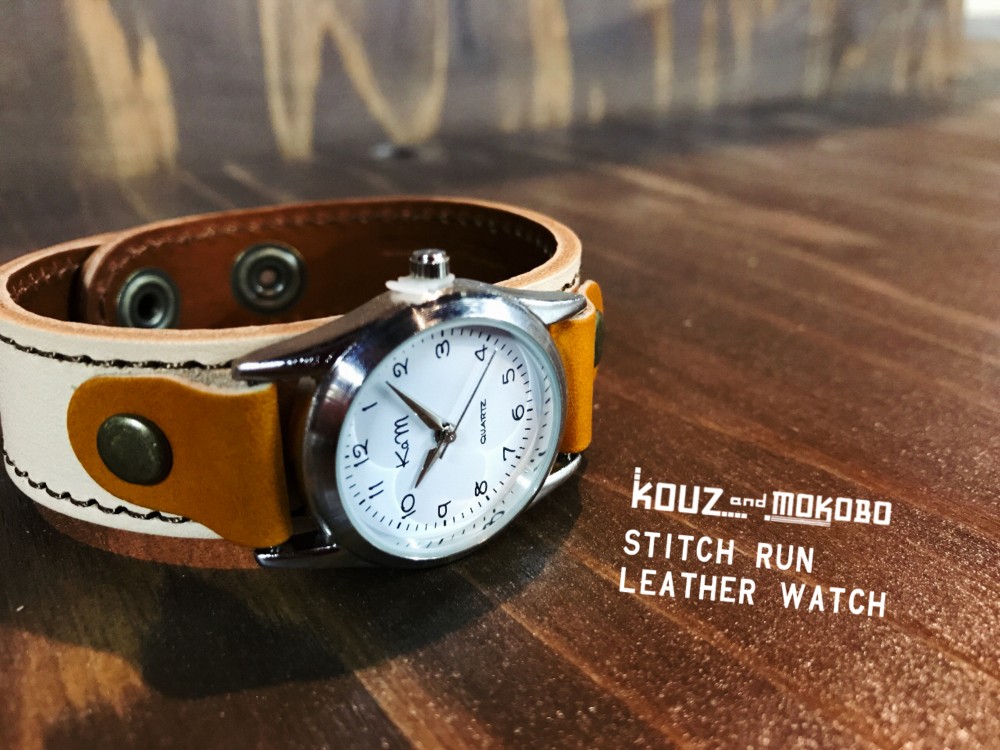 【送料無料】毎日つけていたくなる時計「ステッチラン 腕時計」受注生産（SRW-WBC-BA）