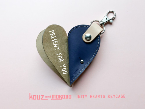 ▲ INITY 點擊和威嚴的外觀。 “Ainity Hearts Key Case”搖搖欲墜！滑動式（INK-NW-H） 第1張的照片