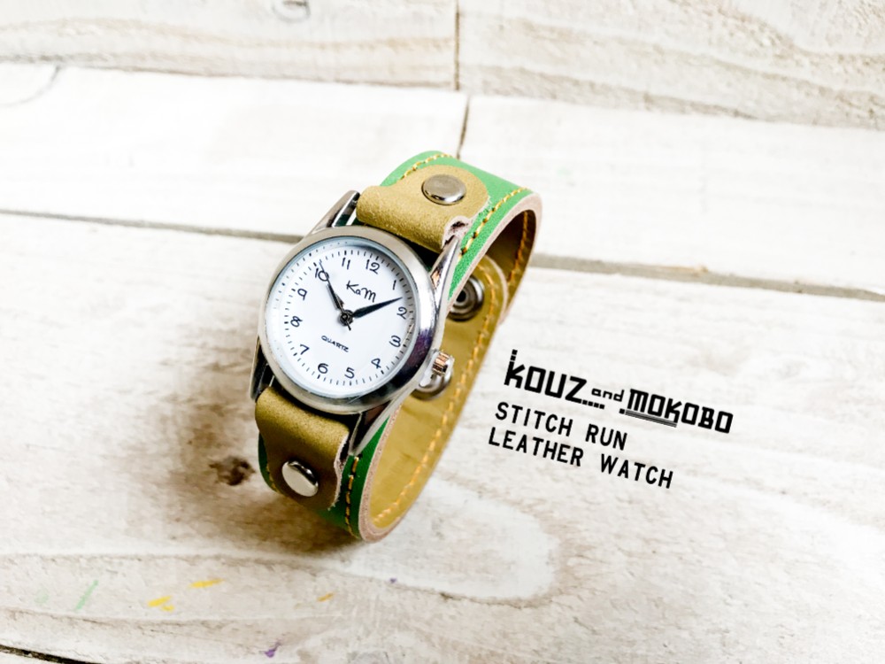 【送料無料】毎日つけていたくなる時計「ステッチラン 腕時計」受注生産（SRW-GOO-YS）