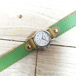 您想要每天佩戴的免費送貨訂製的“ Stitch Run手錶”（SRW-GOO-YS） 第3張的照片