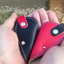 [免運費] 可成對持有的兩顆心“Ainity Hearts Slim Key Case” 定做 (INK-KR-P * INK- 第1張的照片