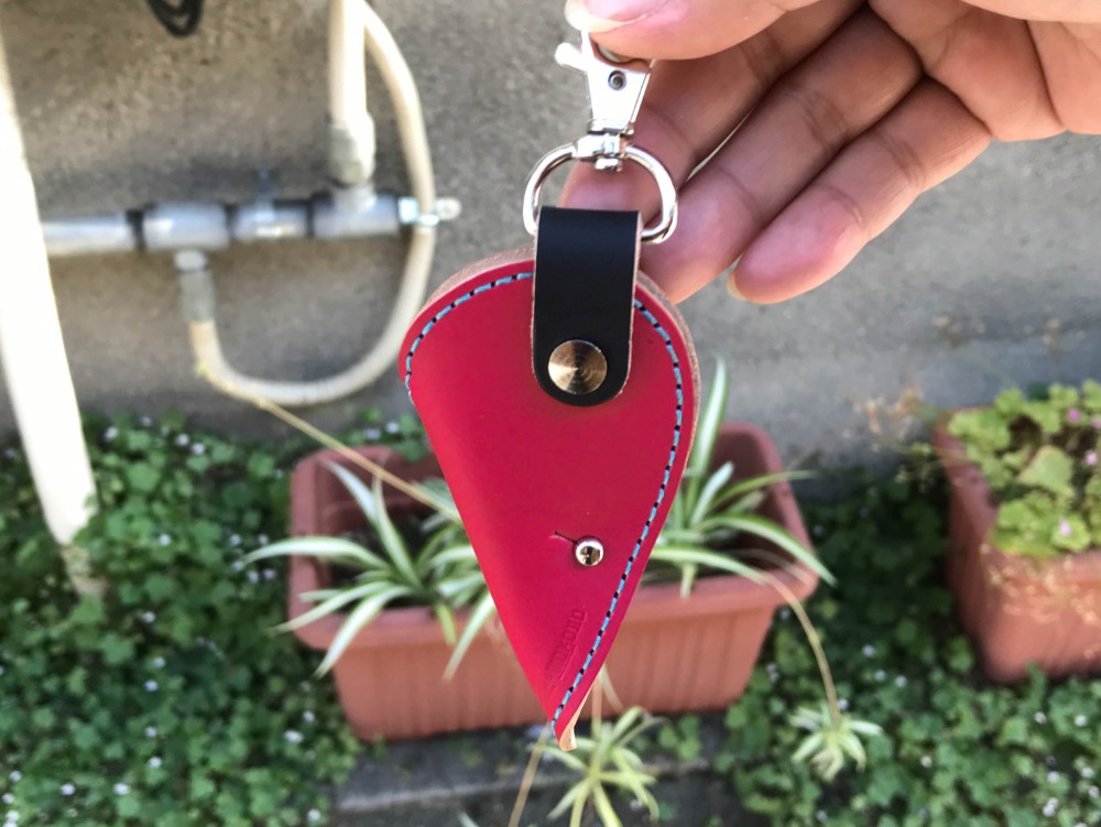 【送料無料】ペアで持てる2つのハート「アイニティーハーツスリムキーケース」受注生産(INK-KR-P*INK-RK-T）