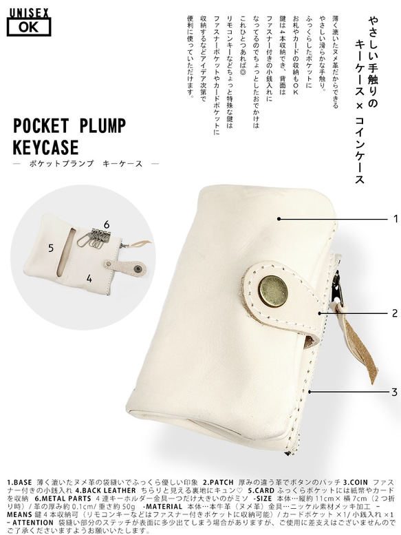 ▲POCKET バイカラーで作るカスタマイズ「ポケットプランプ キーケース」小銭もカードもOK（PPK-CUSTOM） 2枚目の画像