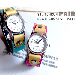 △ROLL はちみつ色のレザーウォッチ＂ロールアップ 腕時計＂くるくる