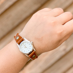 ▲EDGE ベーシック・ナチュラルスタイル「エッジニット 腕時計」手元スッキリ見せ(AW190007) 2枚目の画像