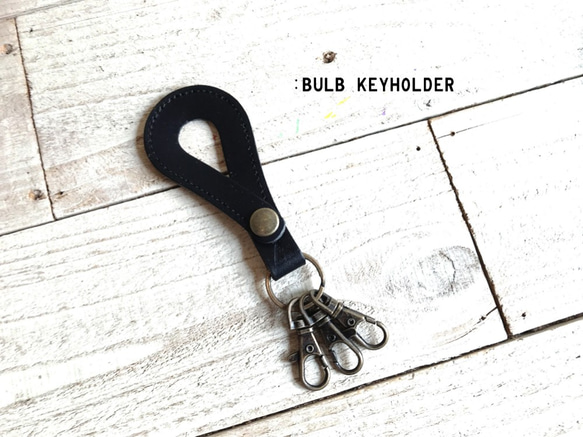 【免費送貨】燈泡形鉤鉤“燈泡鑰匙扣”袋魅力...正常銷售（黑色） 第1張的照片