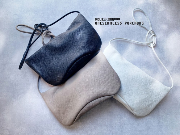 ▲ONE義大利皮革：可裝長錢包、畢業典禮、入學典禮的「One Seamless Pouch Bag」（BM190006） 第2張的照片