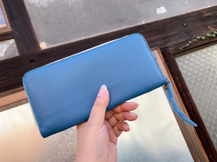 ▲CLAY 鮮やかな海の色ターコイズブルー「クレイジップ 長財布」収納たくさん便利（CZW-TWT-T） 10,360円