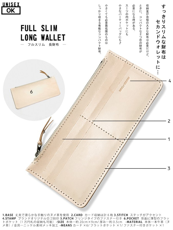 ▲用您最喜歡的顏色“ Full slim wallet”製成的F-SLIM Custom子錢包第二個錢包（FSW-CUSTOM） 第2張的照片