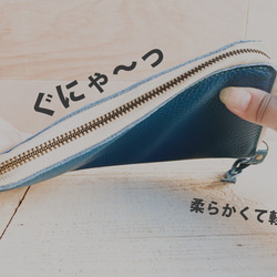 “敬老日”Calm 成人優質意大利皮革“Clay Zip Long Wallet”60 歲生日慶典、財運錢包（CZW-ALL） 第6張的照片