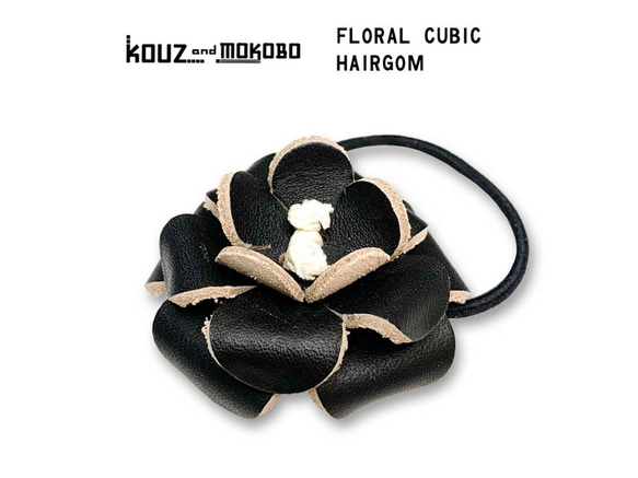 ▲FLORAL 一朵別緻酷炫的黑色花朵「Floral Cubic Hair Tie」也可以參加入學典禮（AA190004） 第8張的照片