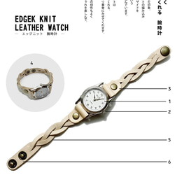 ▲EDGE ベーシックカラーでデザインを楽しむ「エッジニット 腕時計」 (AW190007) 2枚目の画像