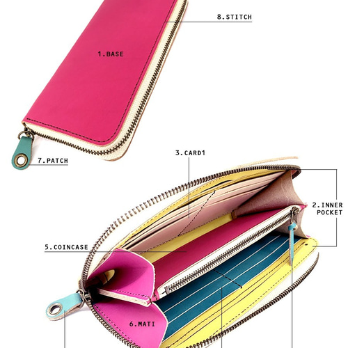 △ROUND 大切な人を思いつくる世界にひとつの財布「ラウンドジップ 長