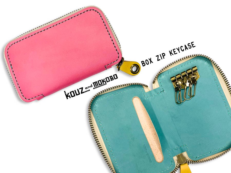 ▲BOX ドキドキときめきキャンディーPOP「ボックスジップ キーケース」大容量◎（BZK-PTY-G）