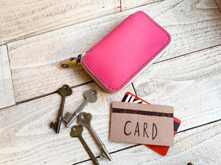 ▲BOX ドキドキときめきキャンディーPOP「ボックスジップ キーケース」大容量◎（BZK-PTY-G）