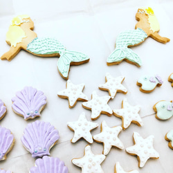 Mermaid cookies(マーメイドのアイシングクッキー) 2枚目の画像