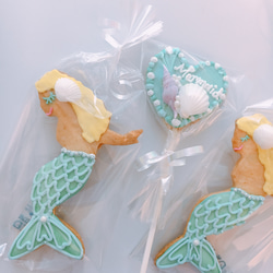 Mermaid cookies(マーメイドのアイシングクッキー) 3枚目の画像