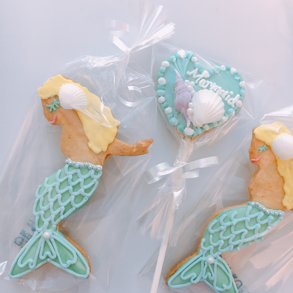 Mermaid cookies(マーメイドのアイシングクッキー) 3枚目の画像