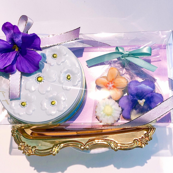 【箱入り】お花とチョコチップのギフトセット 1枚目の画像
