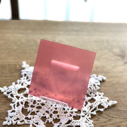 手作りのDIY・建築素材　半透明プラスチック板　FRP  10cm 茜色（半透明赤）　カット済 1枚目の画像