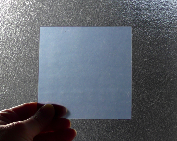 手作りの建築素材　半透明プラスチック板　FRP  10cm 宵闇色（半透明青緑）カット済 3枚目の画像