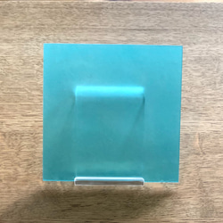 手作りの建築素材　半透明プラスチック板　FRP  10cm 空色（半透明青緑）カット済 3枚目の画像