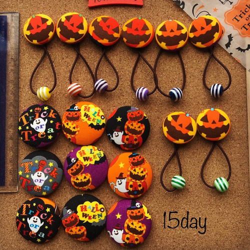 38-156くるみボタンヘアゴム ハロウィン 38-156くるみボタンヘアゴム ハロウィン 38-156くるみボタンヘアゴム