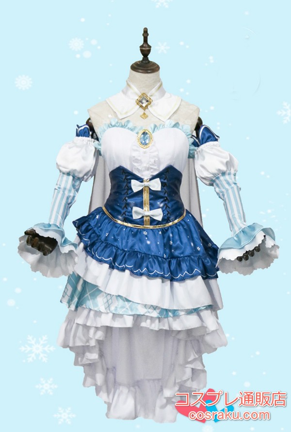 や*ん様 コスプレ衣装 初音ミク 雪ミク VOCALOID 杖 靴 2019