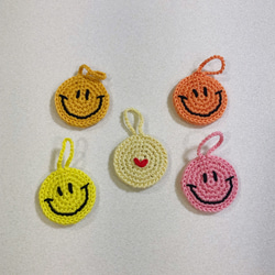 微笑吊飾（粉紅色）/鑰匙吊飾/包包吊飾 第4張的照片