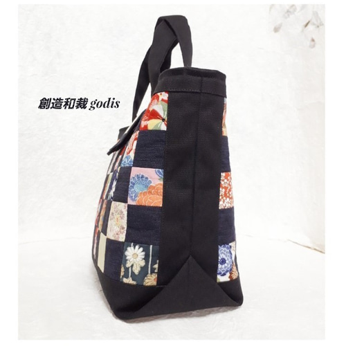 帯リメイクリュック （大島紬、紬） 帯リメイクリュック （大島紬、紬） 紬の着物地でトートバックにもなる