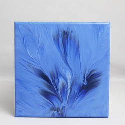 マーブルアートパネル(ライトブルー 18x18cm) 絵画 MK-Art 通販