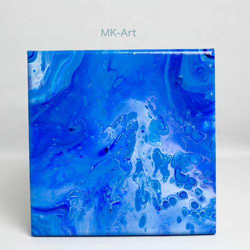マーブルアートパネル•深海(18x18cmキャンバス) 絵画 MK-Art 通販
