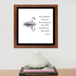 白鳥のポスター/ Solo Reflection (真四角サイズ) 3枚目の画像