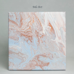 マーブルアートパネル(ライトブルー 18x18cm) 絵画 MK-Art 通販