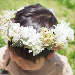 【再販】Green natural な花冠 8枚目の画像