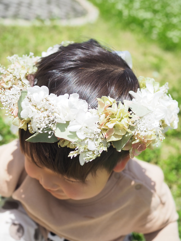 【再販】Green natural な花冠 8枚目の画像