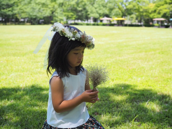 【再販】Green natural な花冠 10枚目の画像