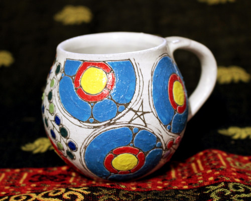 青い絵柄の陶器カップセット 青い絵柄の陶器カップセット | 陶芸