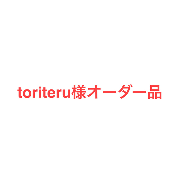 toriteru様オーダー品 1枚目の画像