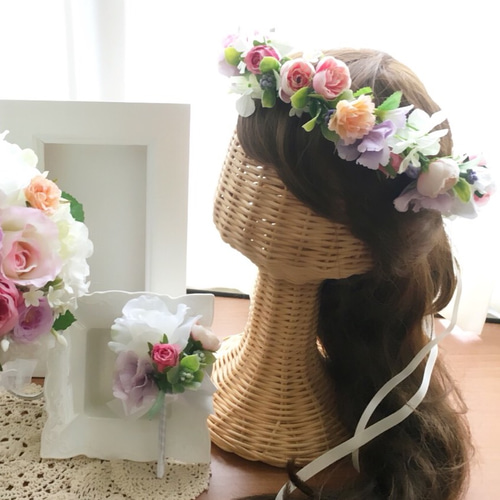 セミオーダー 花冠 花かんむり 受注製作 ヘッドドレス