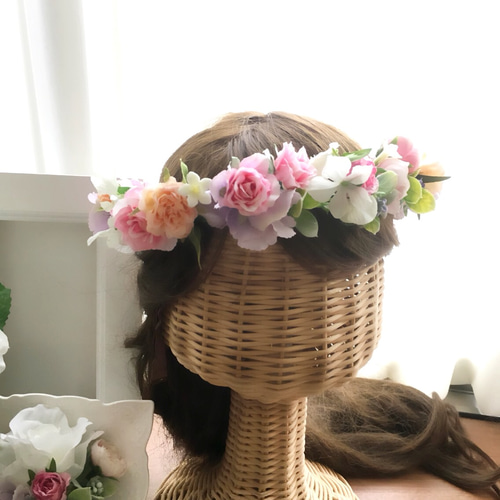 セミオーダー 花冠 花かんむり 受注製作 ヘッドドレス
