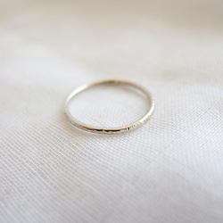 シルバーリング【simple ring】／華奢　シンプル 5枚目の画像