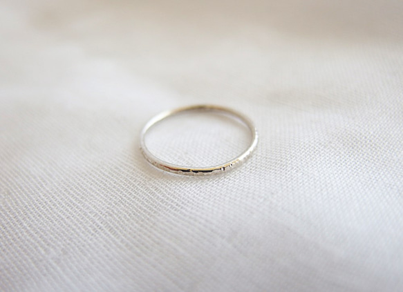 シルバーリング【simple ring】／華奢　シンプル 5枚目の画像