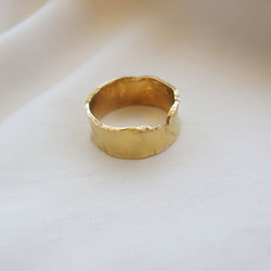 戒指 黃銅 [hizumi]/金色 寬 第2張的照片