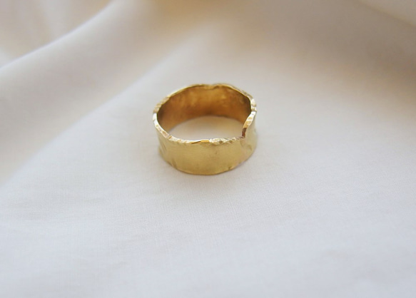 戒指 黃銅 [hizumi]/金色 寬 第2張的照片