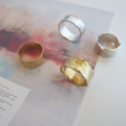 戒指 黃銅 [hizumi]/金色 寬 第3張的照片