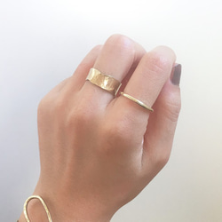 戒指 黃銅 [hizumi]/金色 寬 第5張的照片