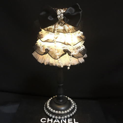 トルソー風ミニライト 間接照明 ランプ ドレス ウェディング スタンド